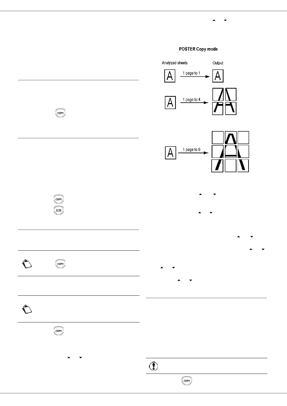 Copy, Simple copy, Eco mode copy | Advanced copying, Id card copy mode, Copy 18, 3 - co py, Mb260 | Oki MB 260 User Manual | Page 22 / 55