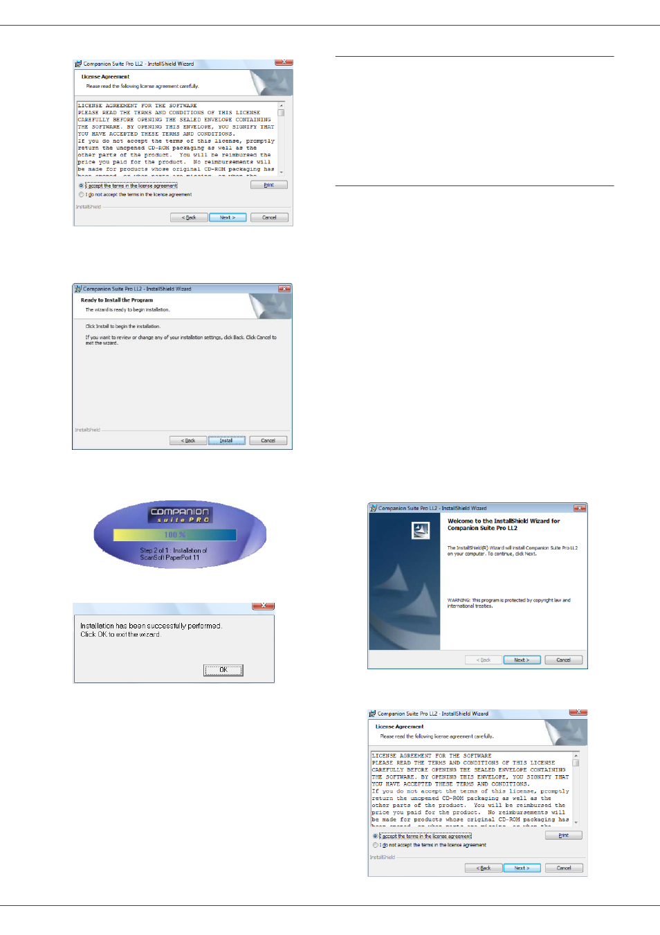Installing drivers only, Installing the drivers using the companion, Suite pro software | 8 - pc featu res, Mb260 | Oki MB 260 User Manual | Page 38 / 55