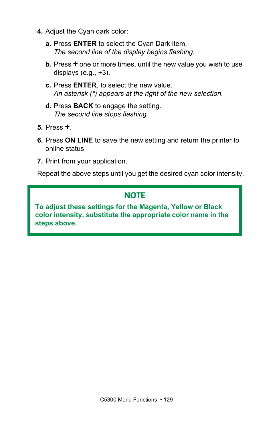 Oki C 5300n User Manual | Page 129 / 211