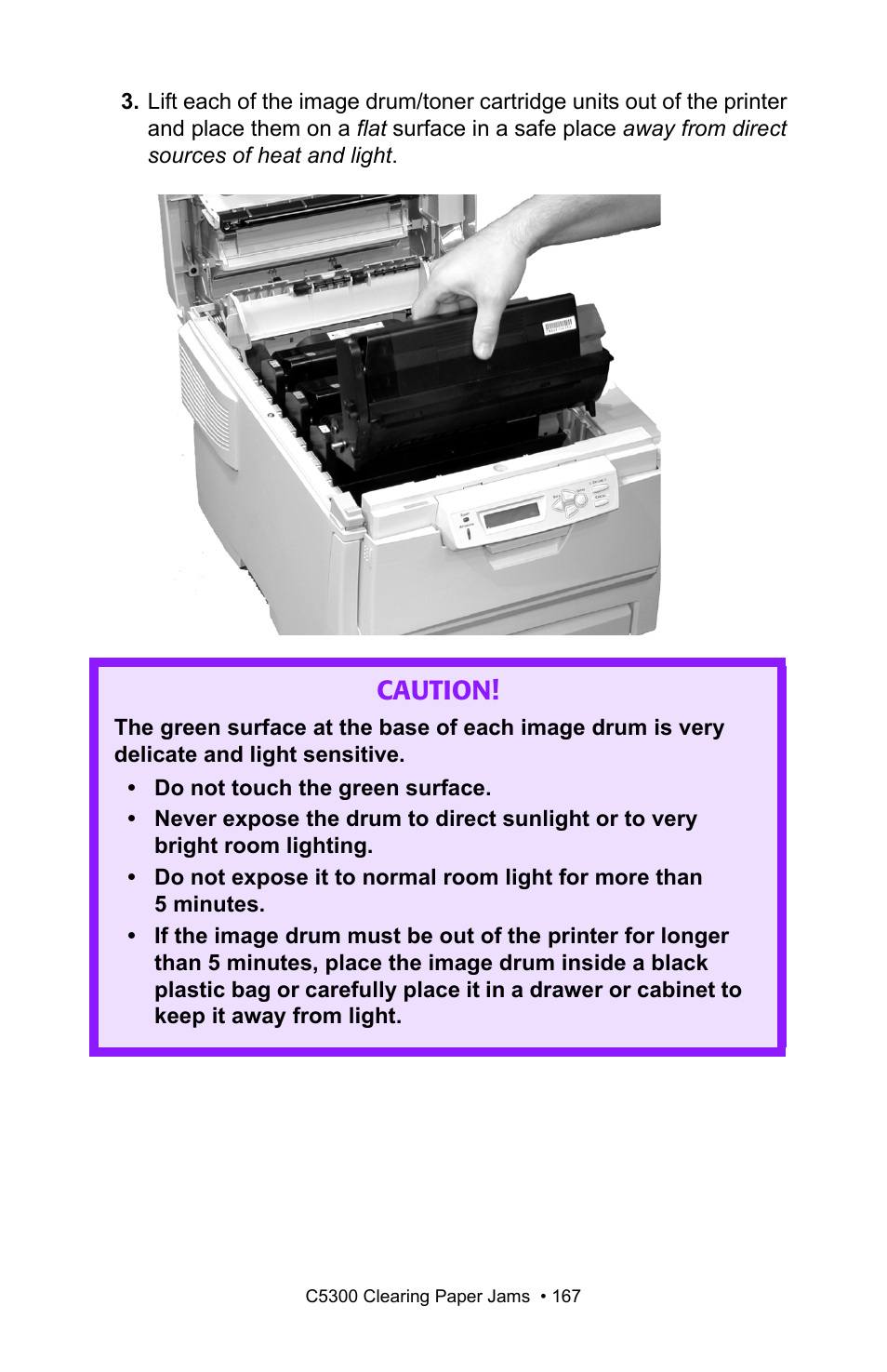 Caution | Oki C 5300n User Manual | Page 167 / 211