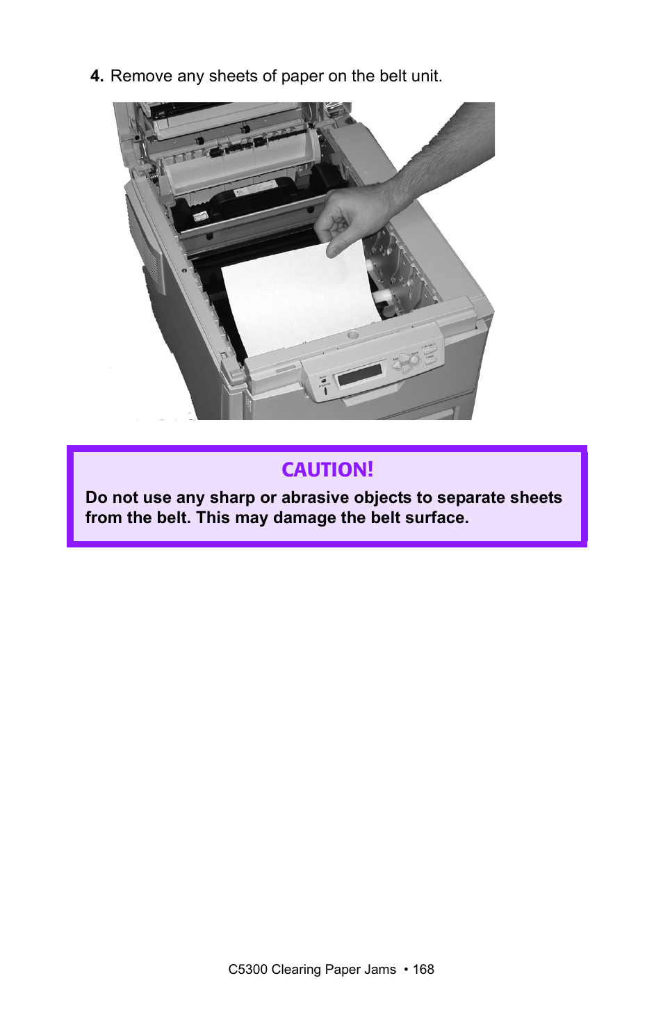 Caution | Oki C 5300n User Manual | Page 168 / 211