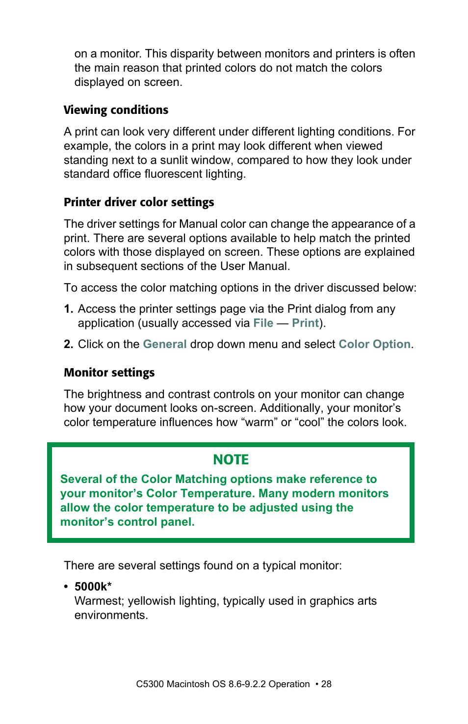 Oki C 5300n User Manual | Page 28 / 211