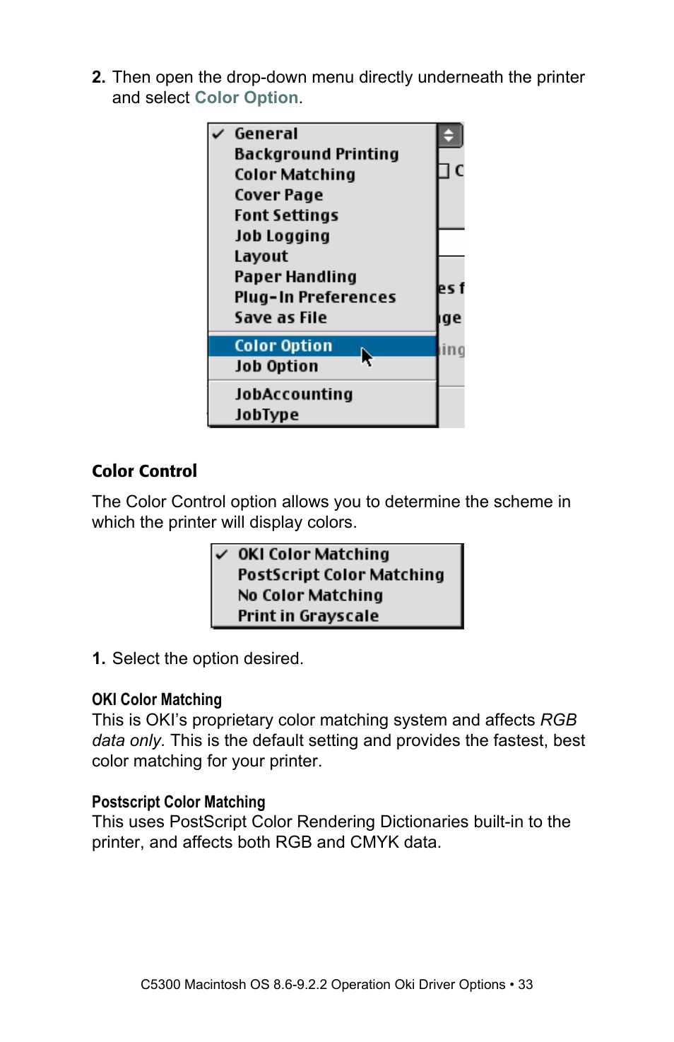 Oki C 5300n User Manual | Page 33 / 211