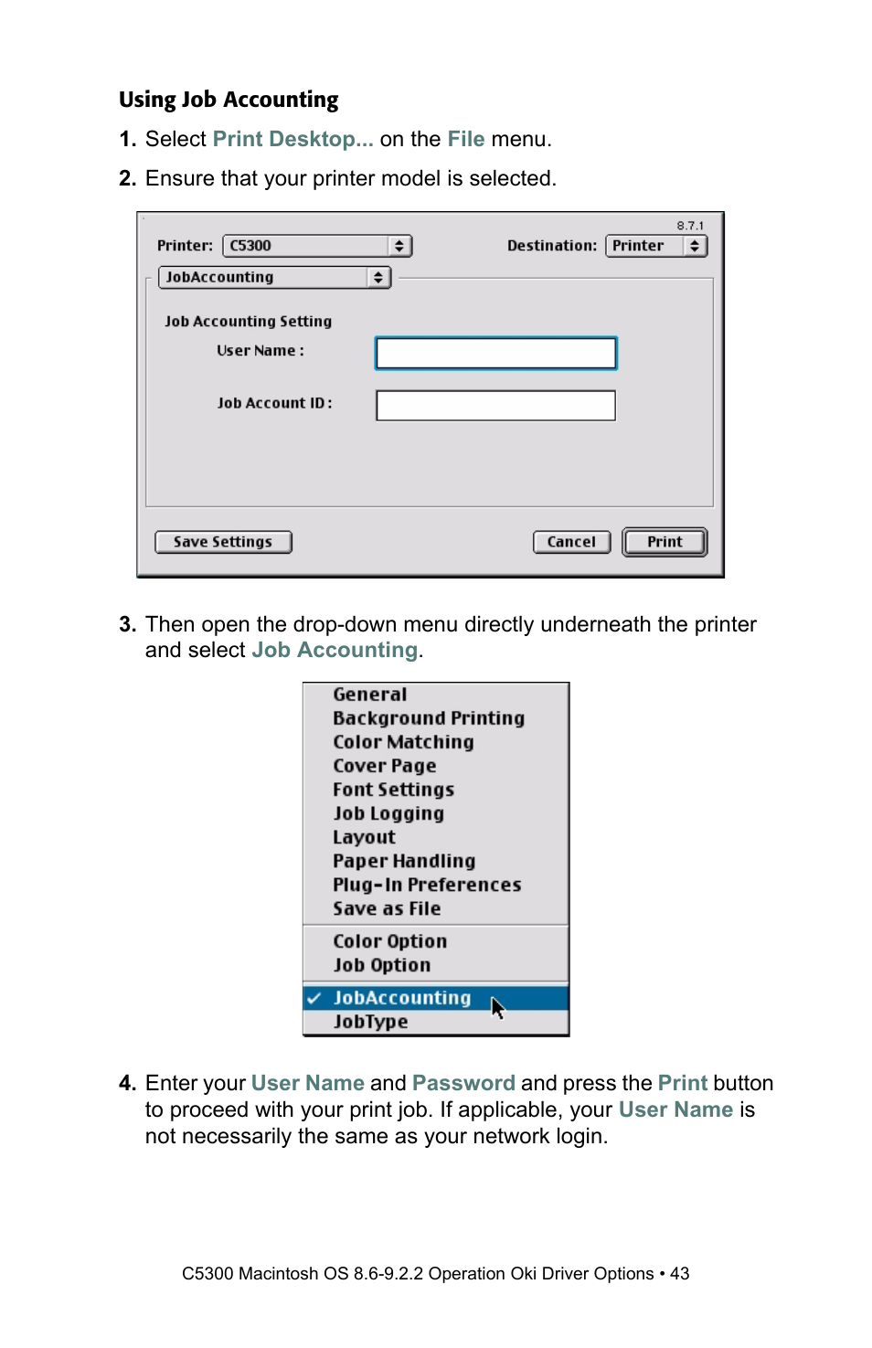 Oki C 5300n User Manual | Page 43 / 211