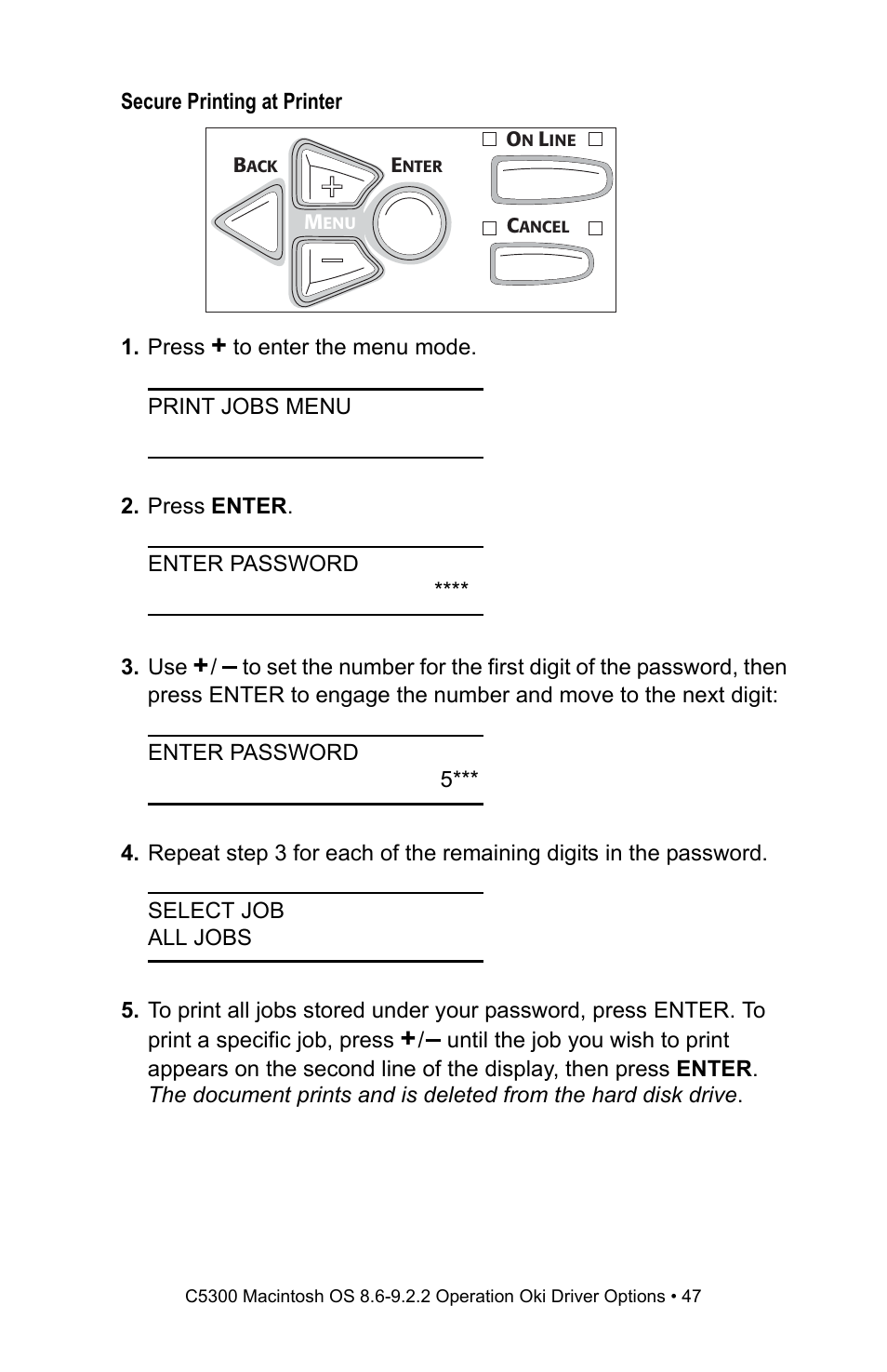 Oki C 5300n User Manual | Page 47 / 211