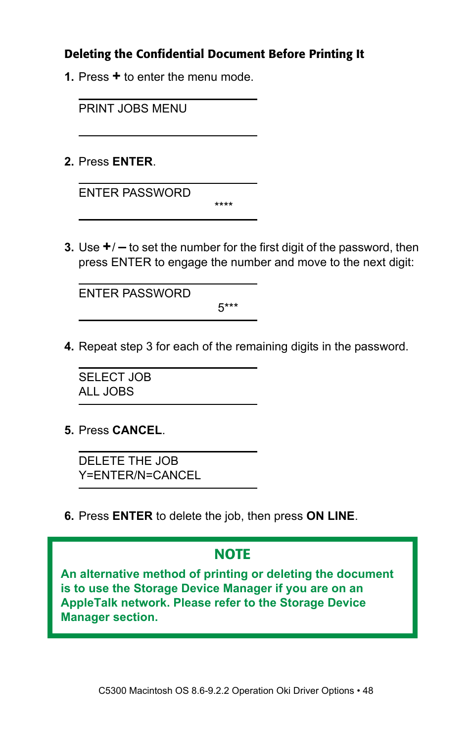 Oki C 5300n User Manual | Page 48 / 211