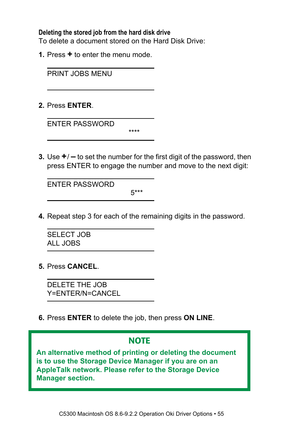 Oki C 5300n User Manual | Page 55 / 211