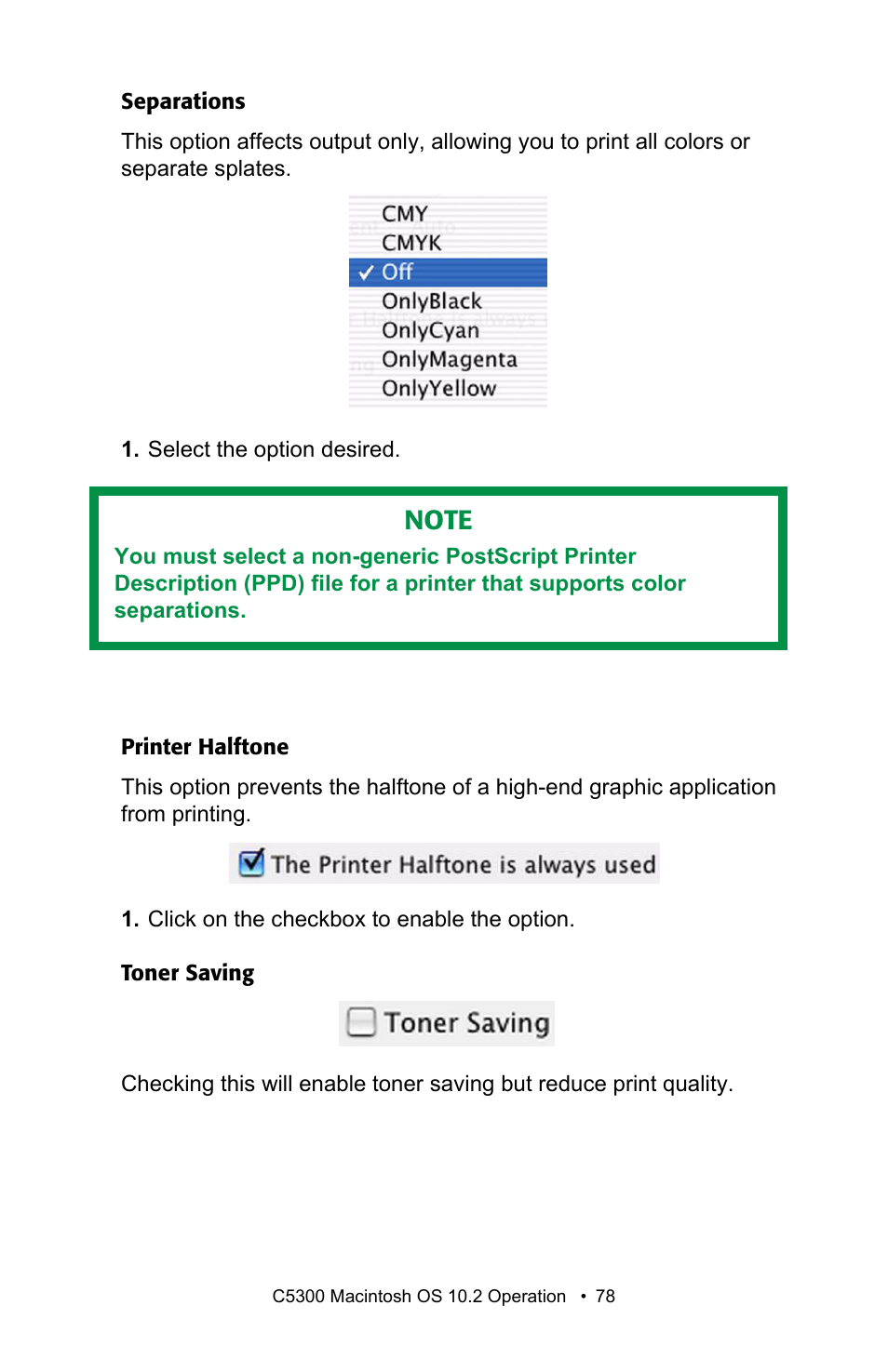 Oki C 5300n User Manual | Page 78 / 211