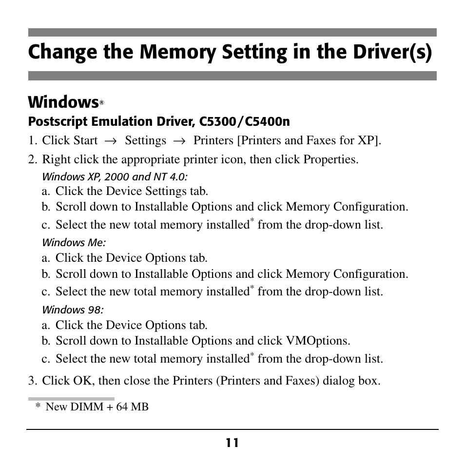 Windows | Oki C5100 User Manual | Page 13 / 20