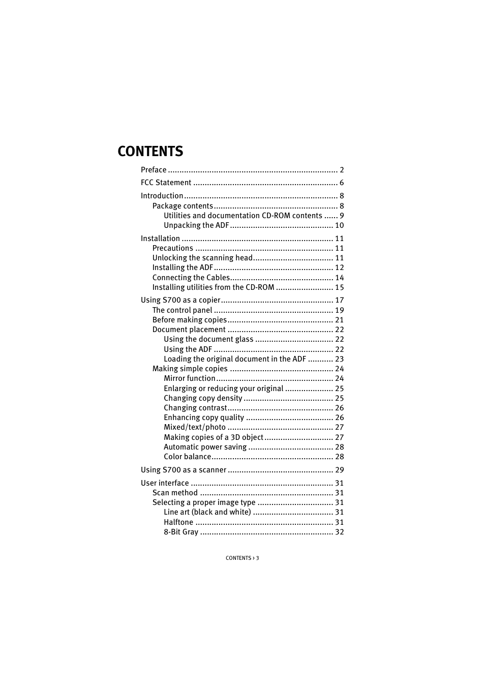 Oki S700 User Manual | Page 3 / 65