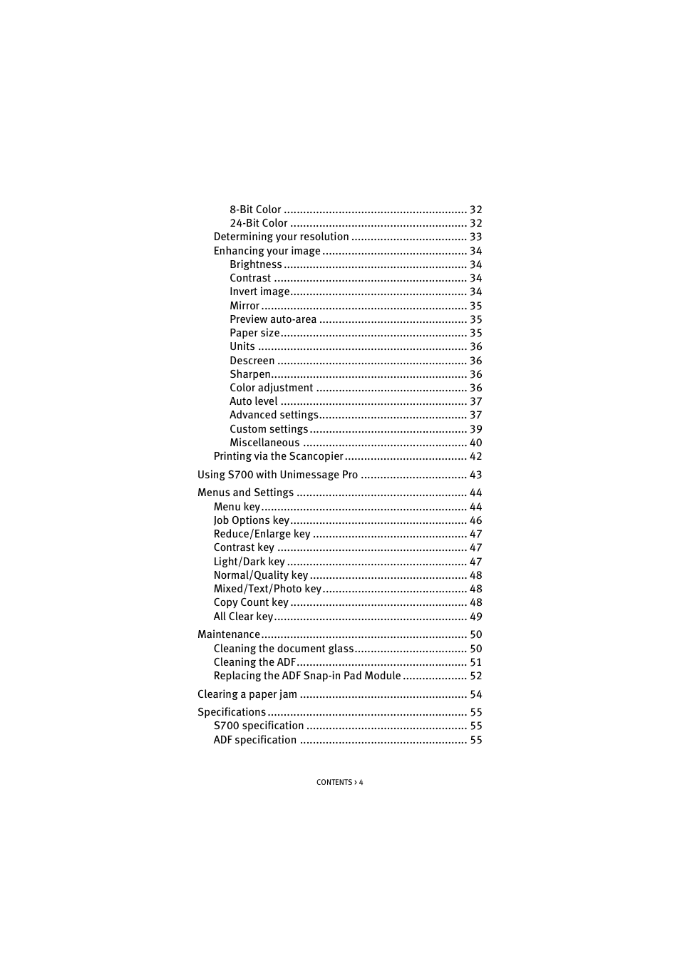 Oki S700 User Manual | Page 4 / 65