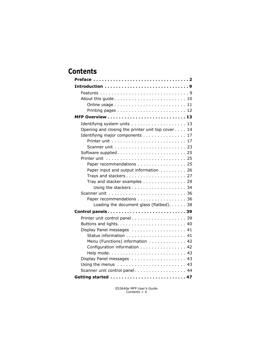 Oki ES 3640e MFP User Manual | Page 4 / 210