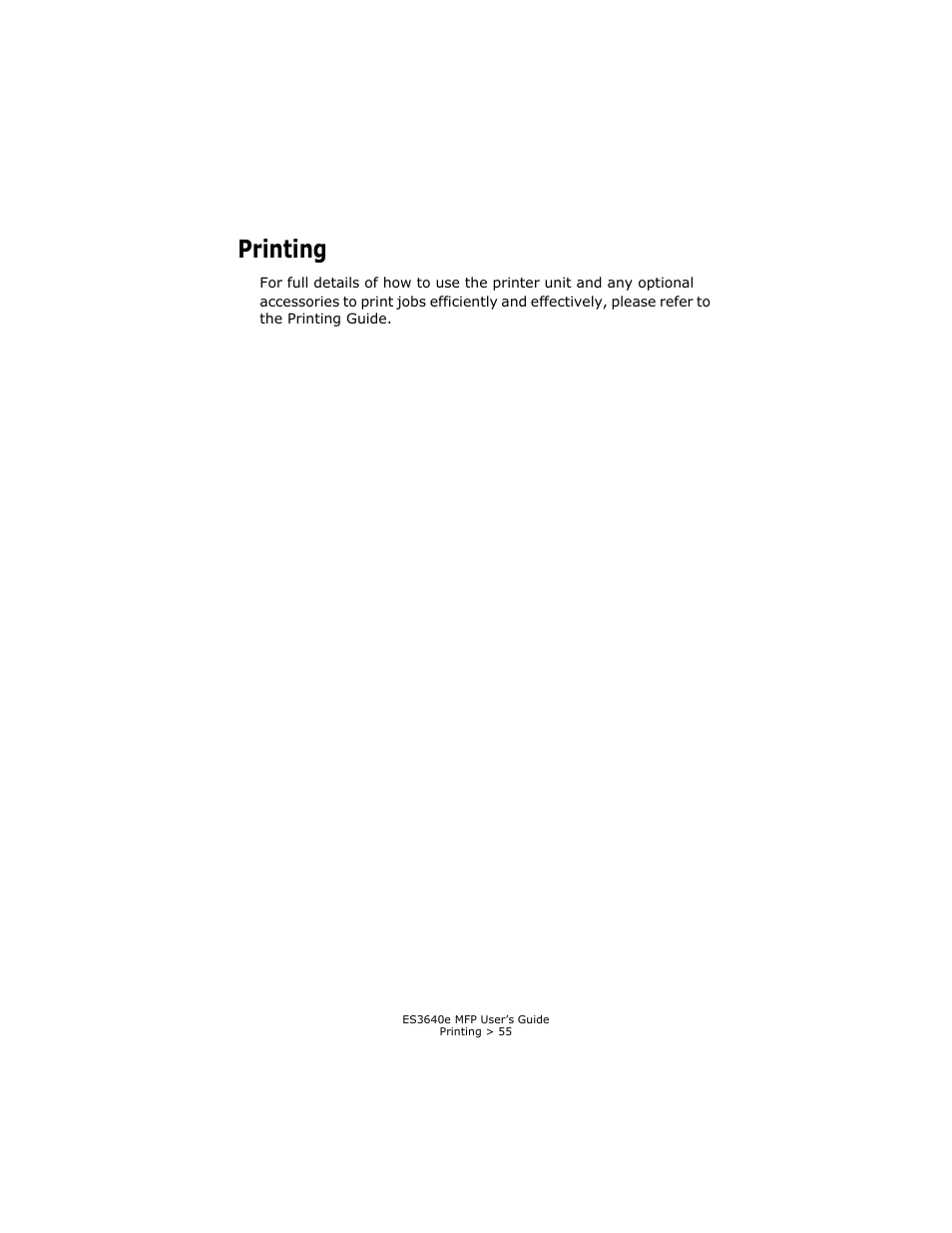 Printing | Oki ES 3640e MFP User Manual | Page 55 / 210