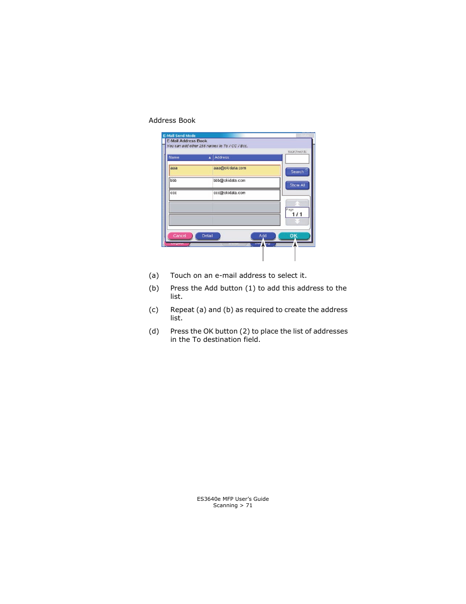 Oki ES 3640e MFP User Manual | Page 71 / 210
