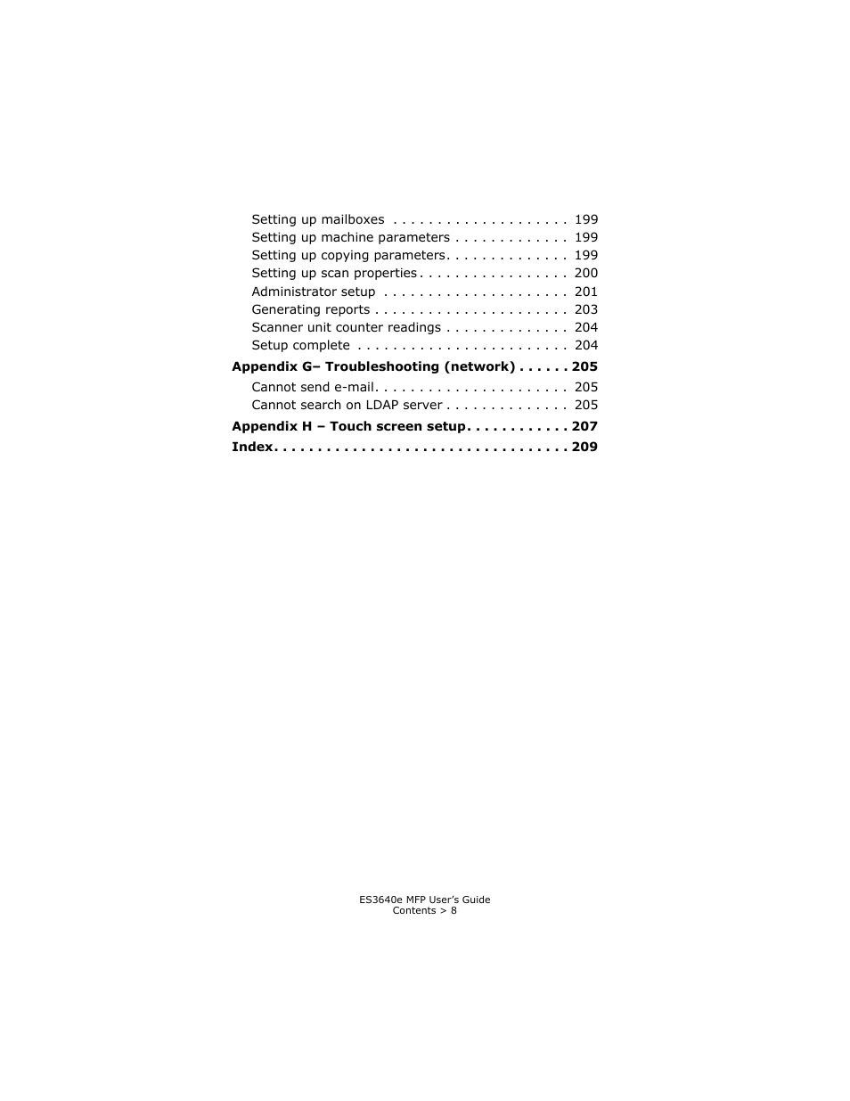 Oki ES 3640e MFP User Manual | Page 8 / 210