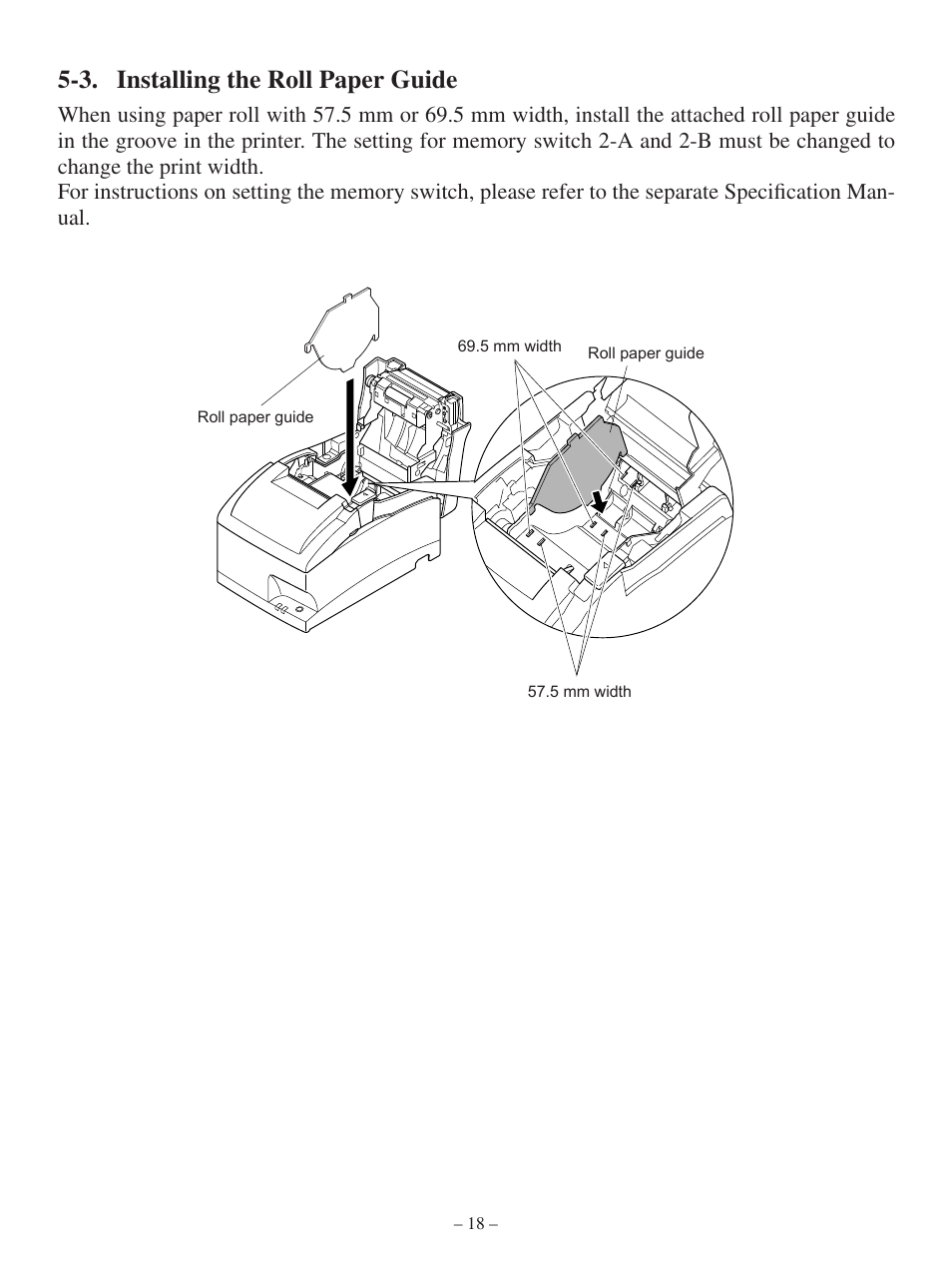 3. installing the roll paper guide | Oki Pos 441 User Manual | Page 22 / 56