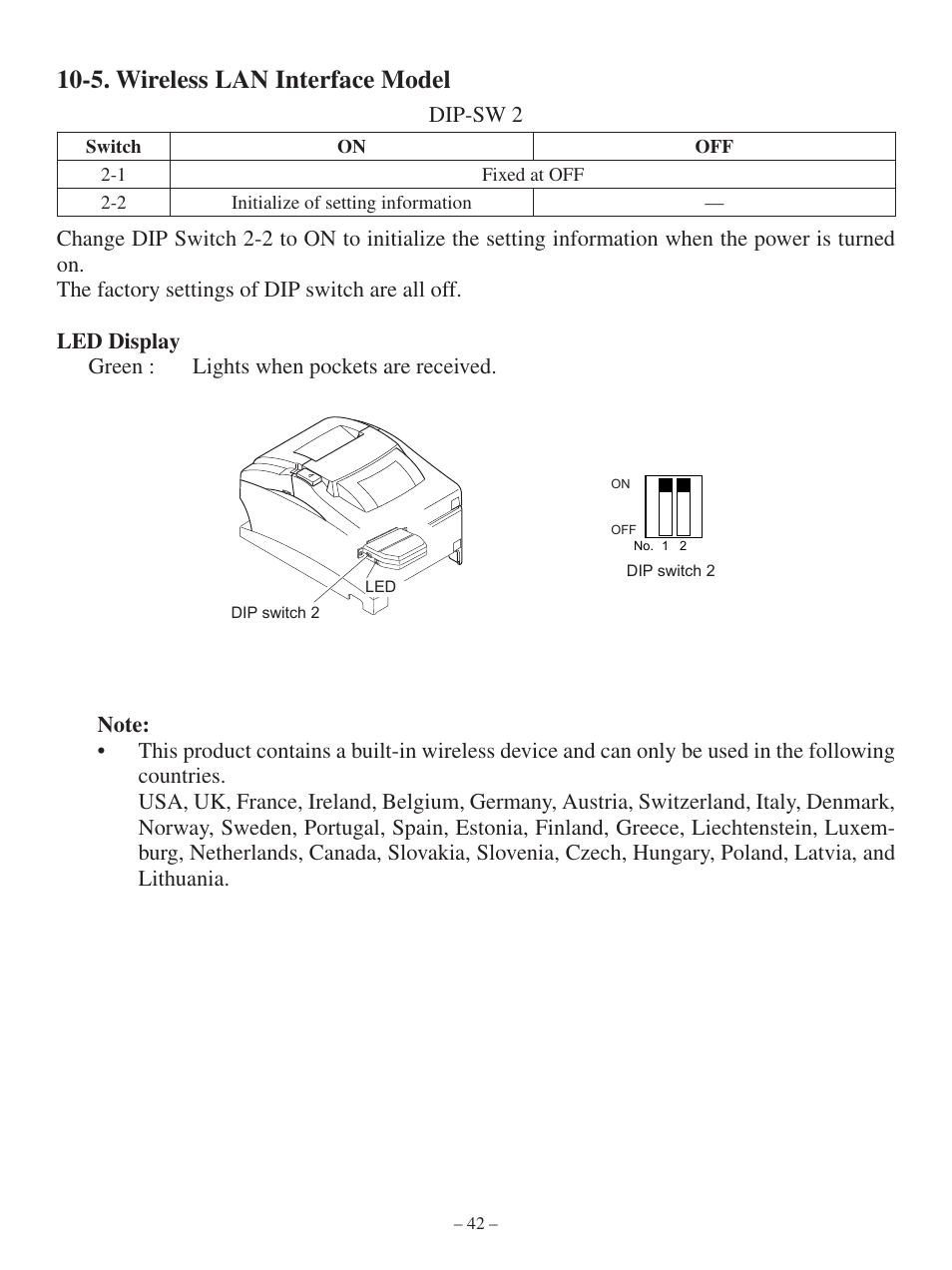 5. wireless lan interface model | Oki Pos 441 User Manual | Page 46 / 56