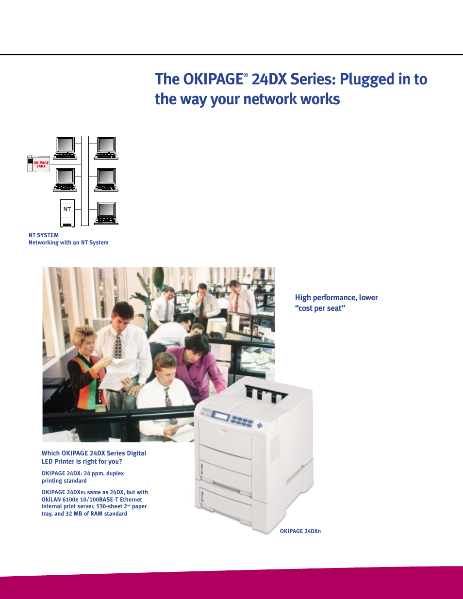 The okipage | Oki 24DX Series User Manual | Page 2 / 4