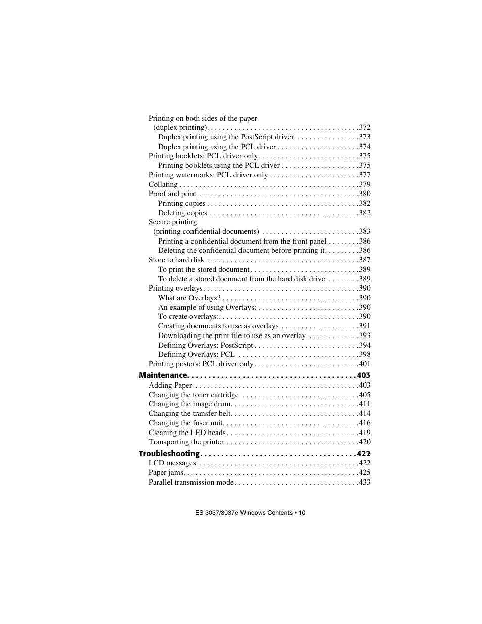 Oki 3037 User Manual | Page 10 / 546