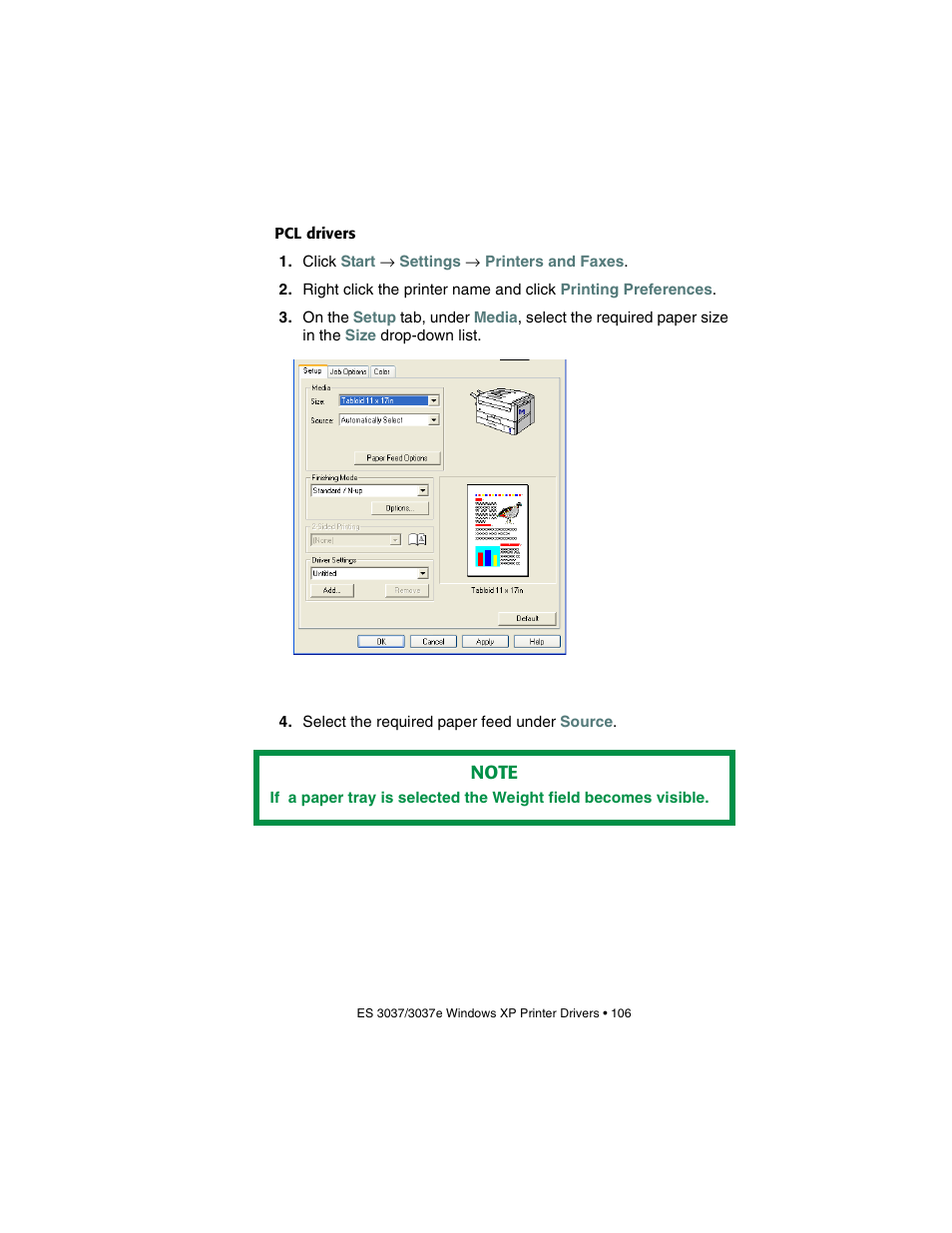 Pcl drivers | Oki 3037 User Manual | Page 106 / 546
