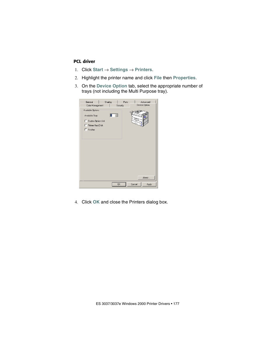 Pcl driver | Oki 3037 User Manual | Page 177 / 546