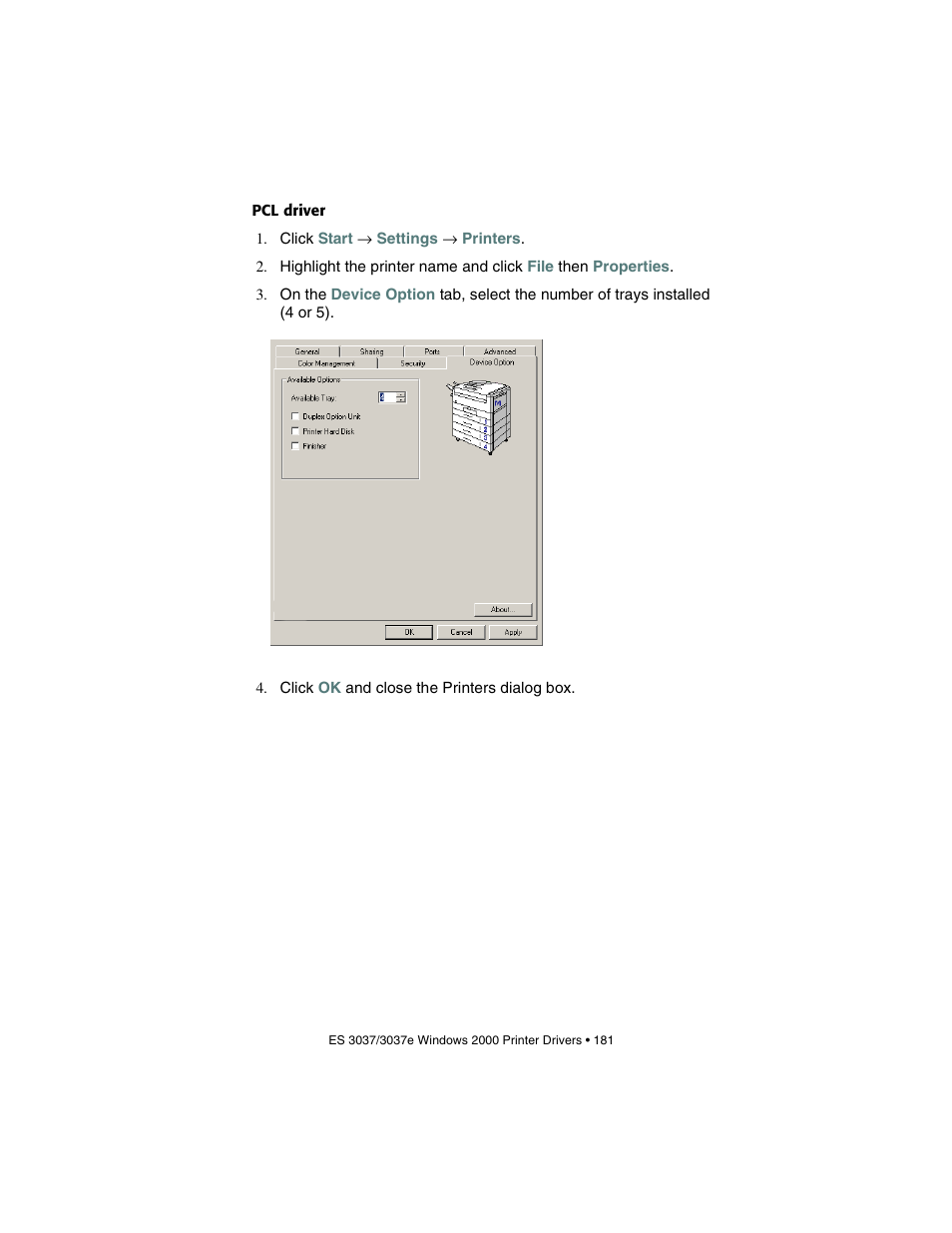 Pcl driver | Oki 3037 User Manual | Page 181 / 546
