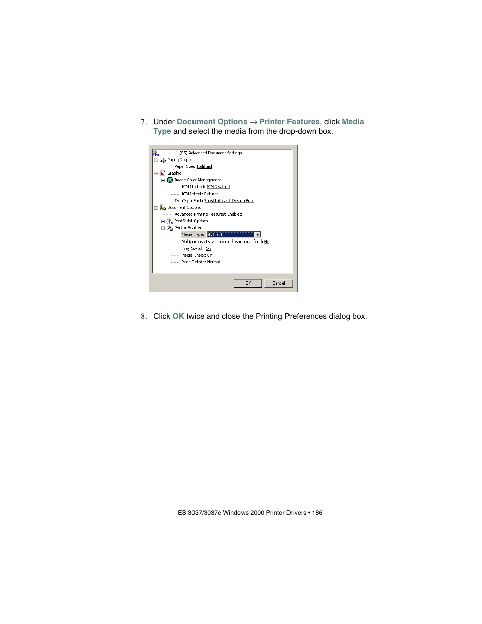 Oki 3037 User Manual | Page 186 / 546