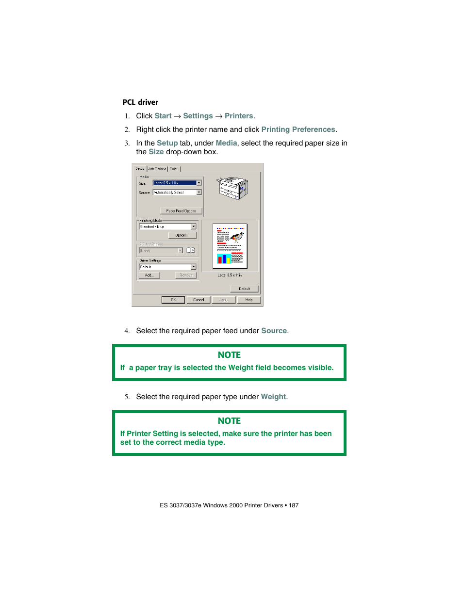 Pcl driver | Oki 3037 User Manual | Page 187 / 546
