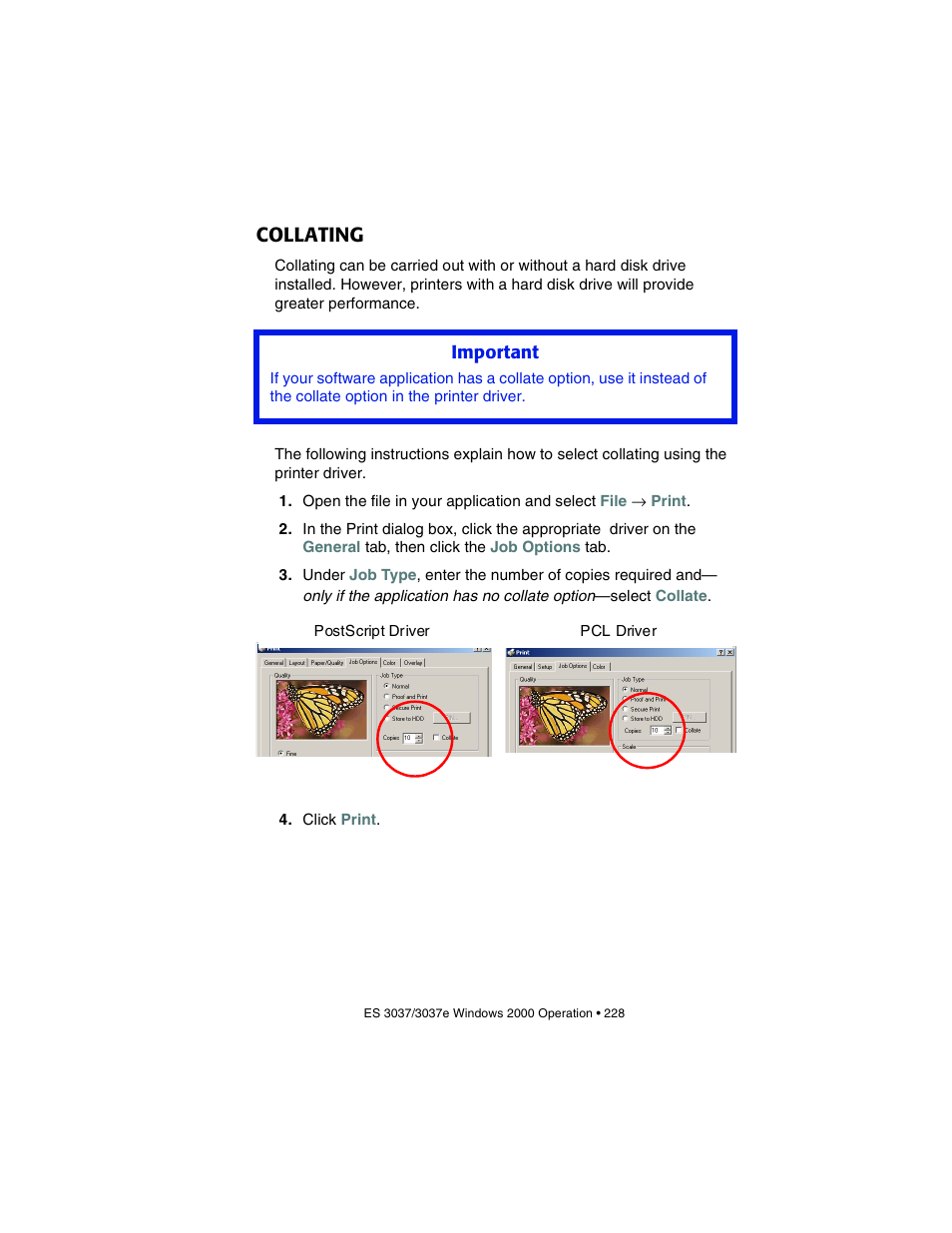 Collating | Oki 3037 User Manual | Page 228 / 546