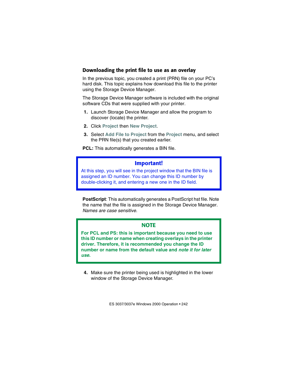 Downloading the print file to use as an overlay | Oki 3037 User Manual | Page 242 / 546