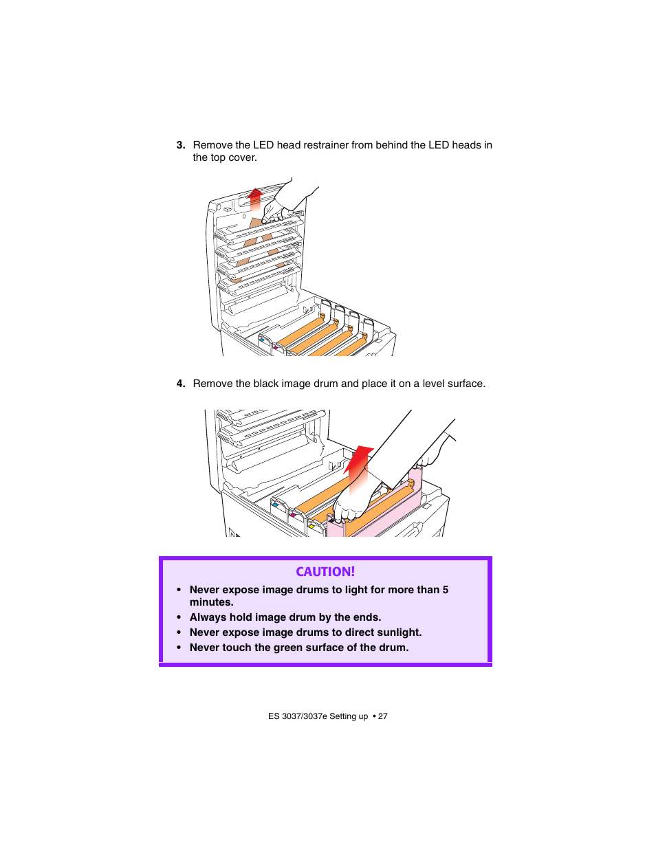 Caution | Oki 3037 User Manual | Page 27 / 546