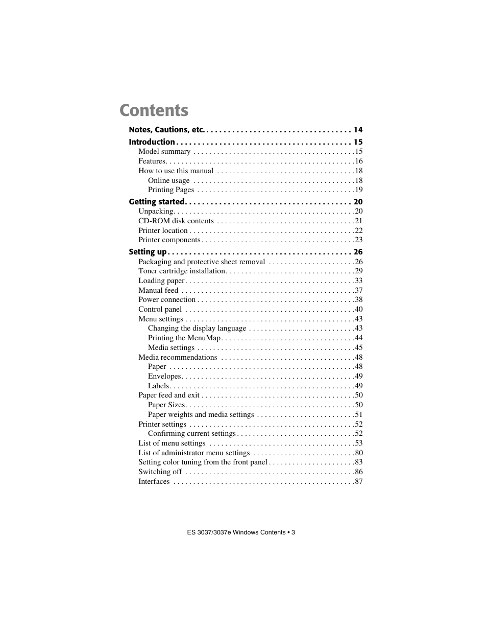 Oki 3037 User Manual | Page 3 / 546
