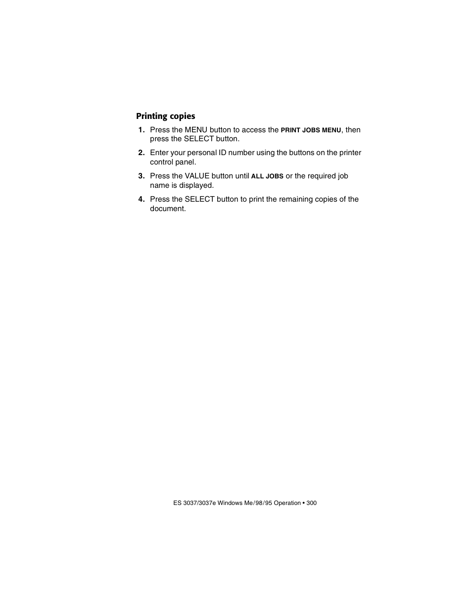 Printing copies | Oki 3037 User Manual | Page 300 / 546