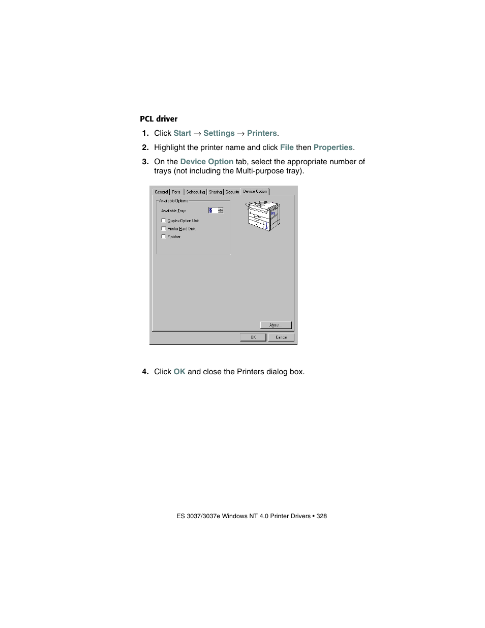 Pcl driver | Oki 3037 User Manual | Page 328 / 546