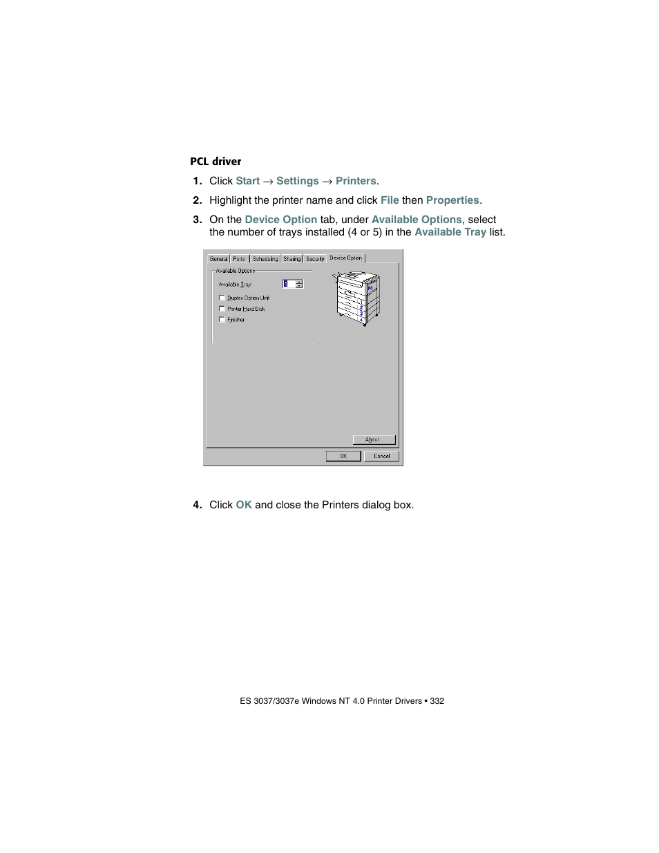 Pcl driver | Oki 3037 User Manual | Page 332 / 546