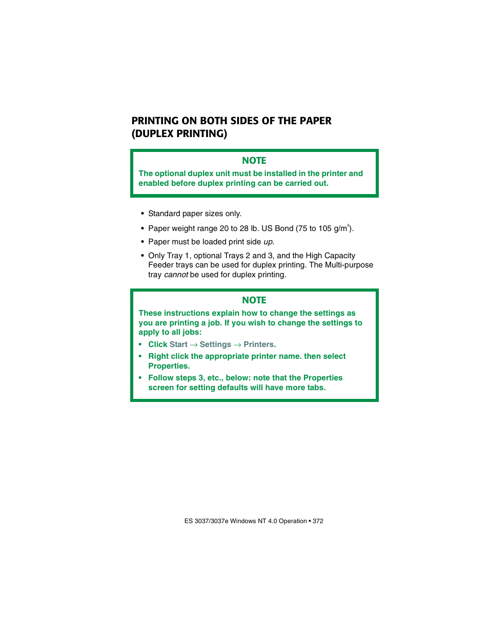 Printing on both sides of the paper, Duplex printing) | Oki 3037 User Manual | Page 372 / 546