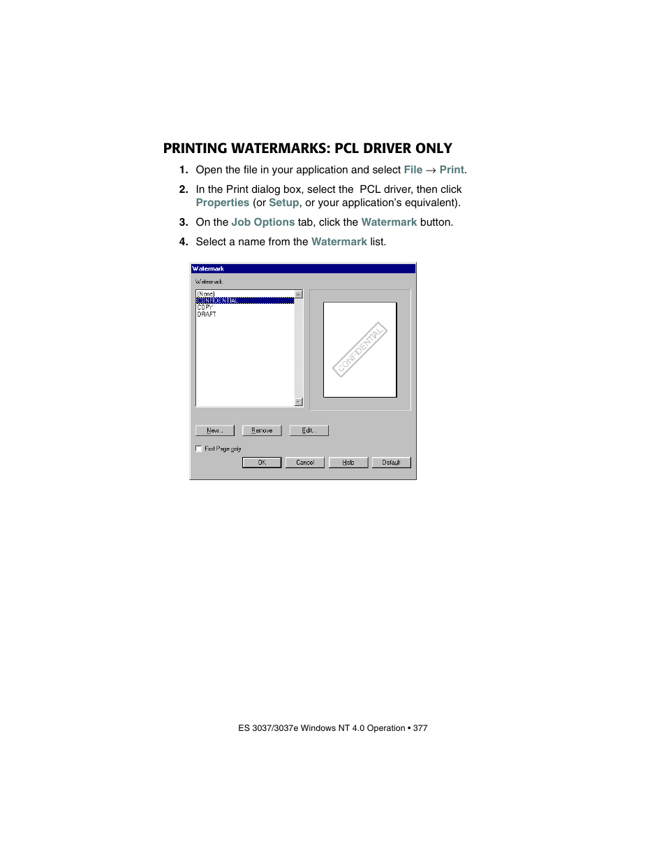 Printing watermarks: pcl driver only | Oki 3037 User Manual | Page 377 / 546