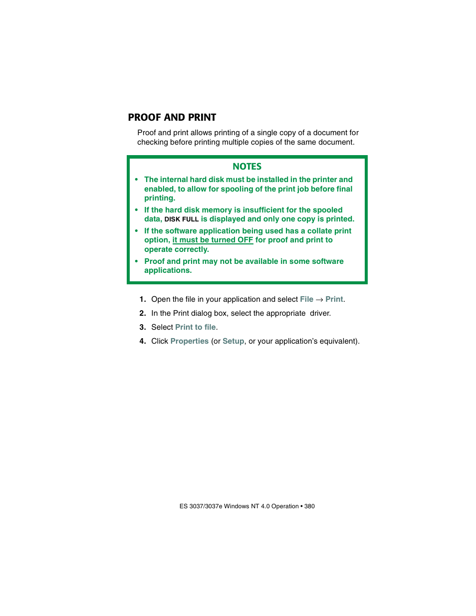 Proof and print | Oki 3037 User Manual | Page 380 / 546
