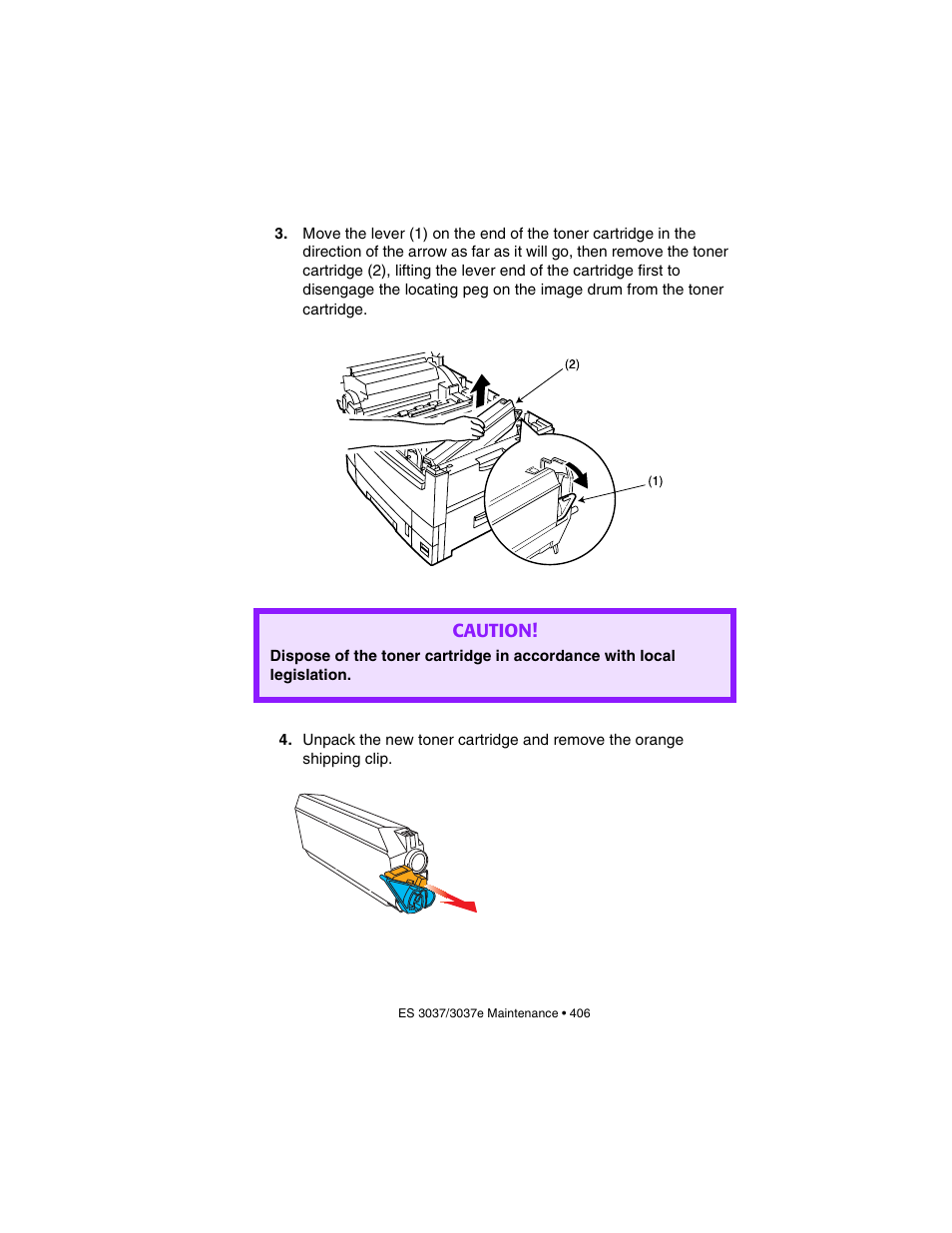 Caution | Oki 3037 User Manual | Page 406 / 546