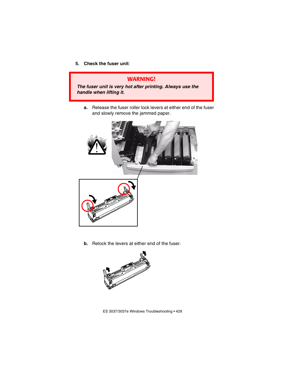 Warning | Oki 3037 User Manual | Page 429 / 546