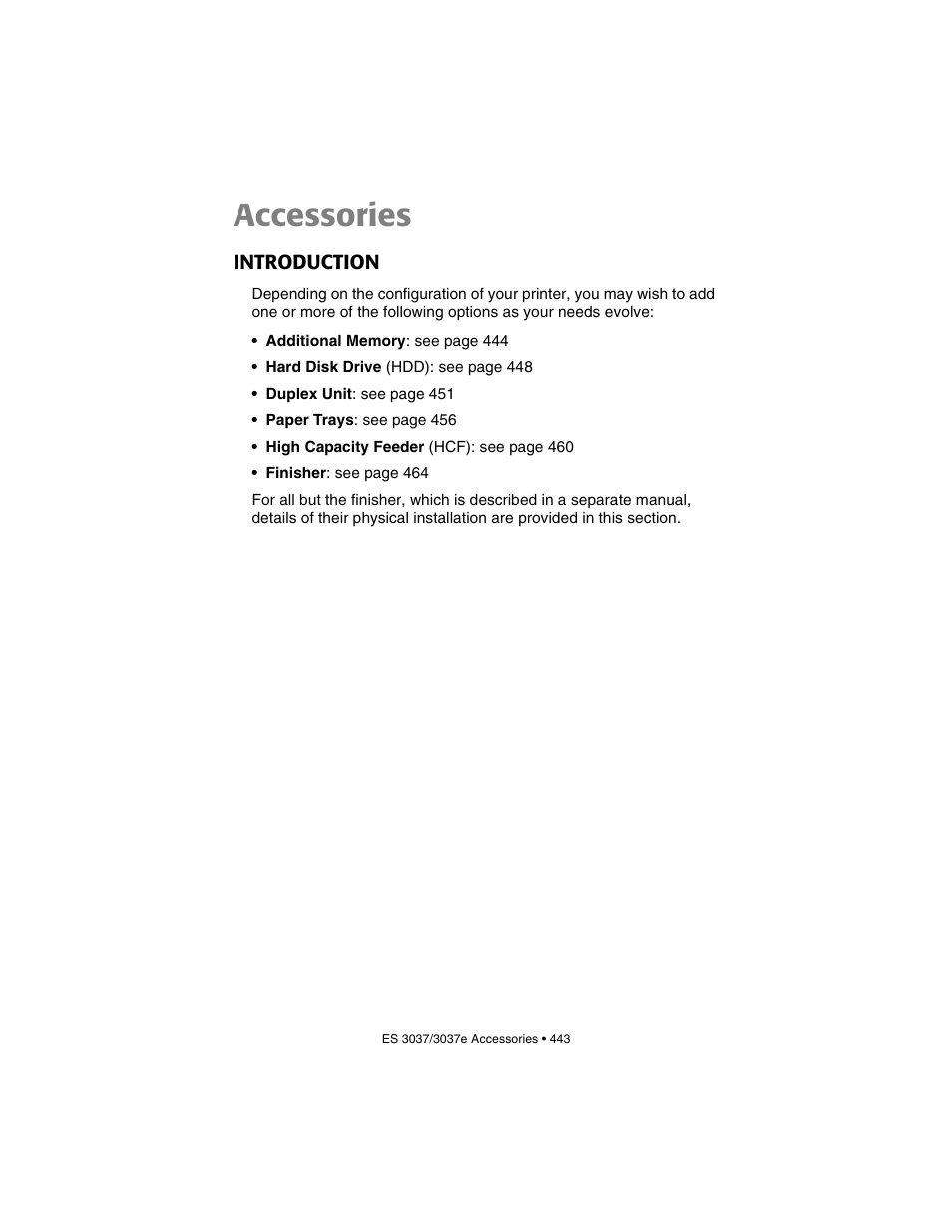Accessories, Introduction | Oki 3037 User Manual | Page 443 / 546