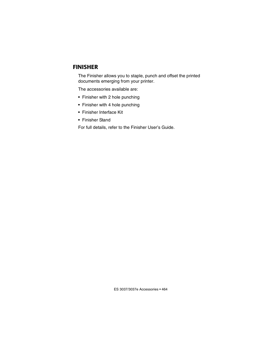 Finisher | Oki 3037 User Manual | Page 464 / 546