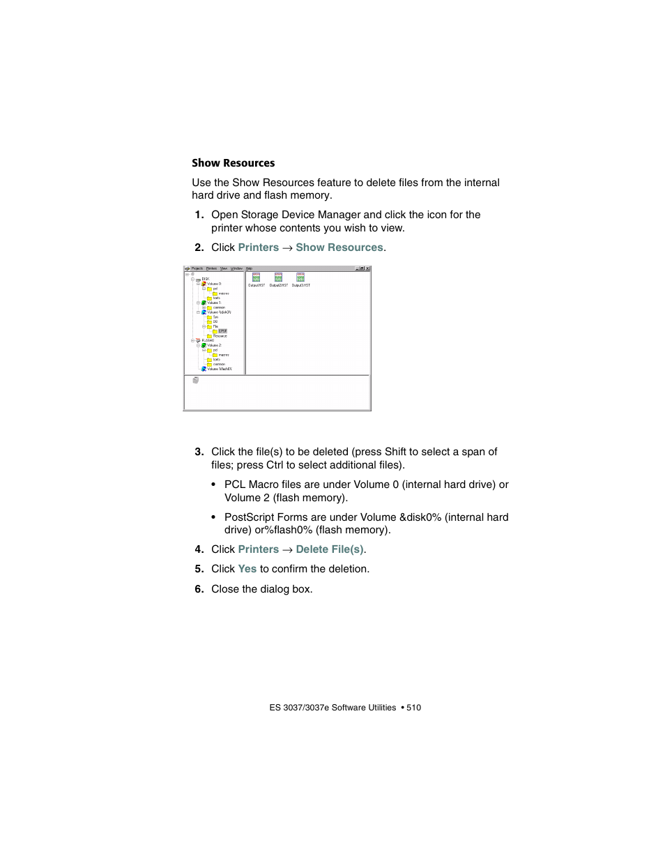 Show resources | Oki 3037 User Manual | Page 510 / 546