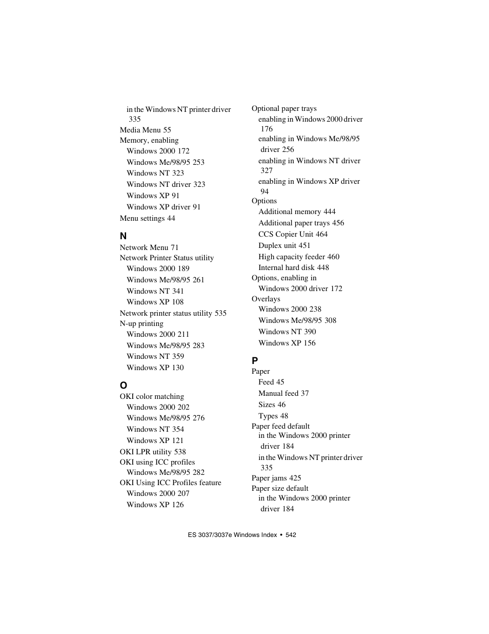 Oki 3037 User Manual | Page 542 / 546