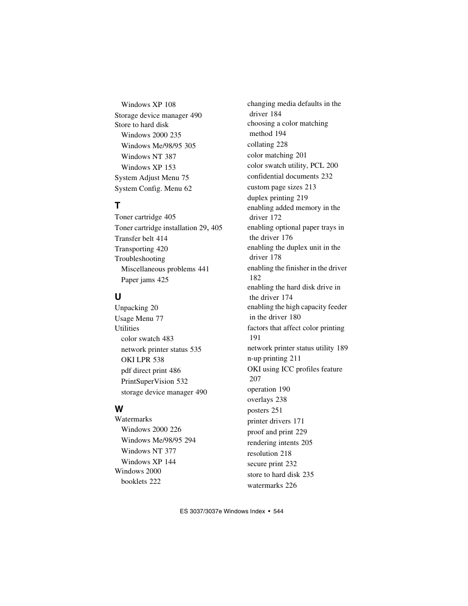 Oki 3037 User Manual | Page 544 / 546
