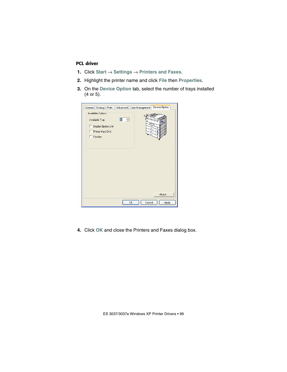 Pcl driver | Oki 3037 User Manual | Page 99 / 546