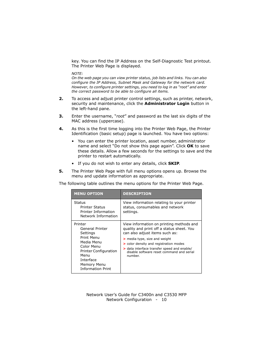 Oki C3400 User Manual | Page 10 / 35