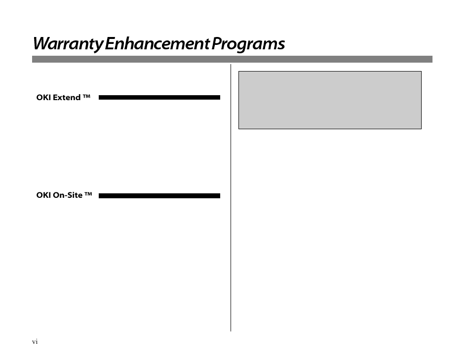 Paper exit options, Top paper exit, Rear paper exit | Warranty enhancement programs | Oki 12i User Manual | Page 6 / 66