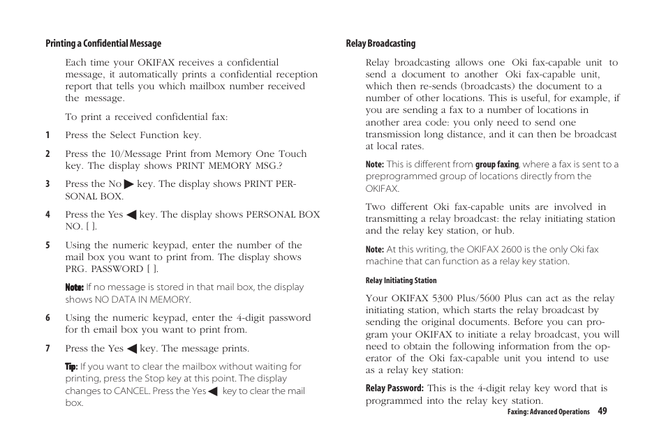 Oki 5300 Plus User Manual | Page 62 / 109