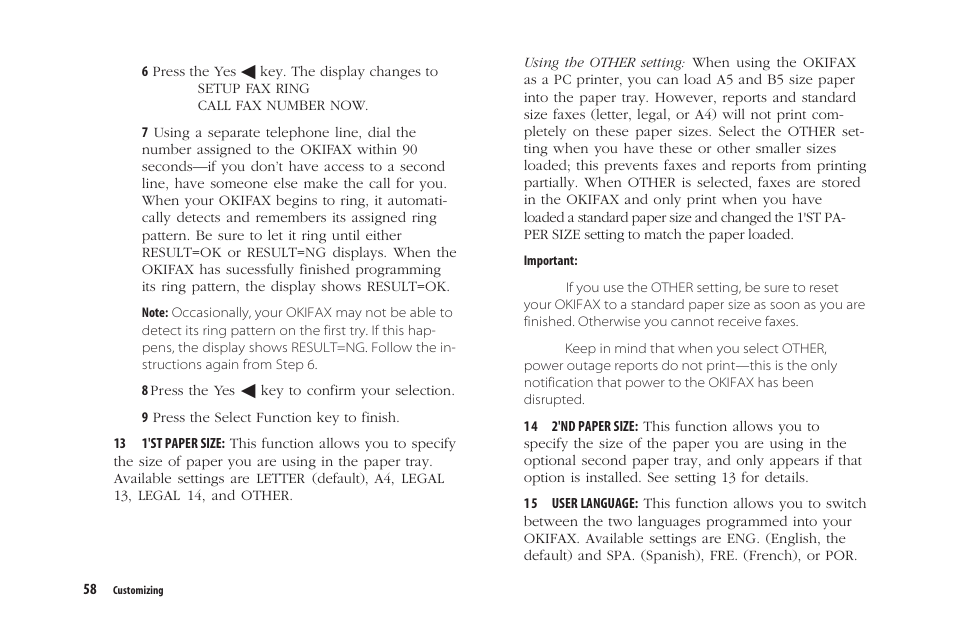 Oki 5300 Plus User Manual | Page 71 / 109